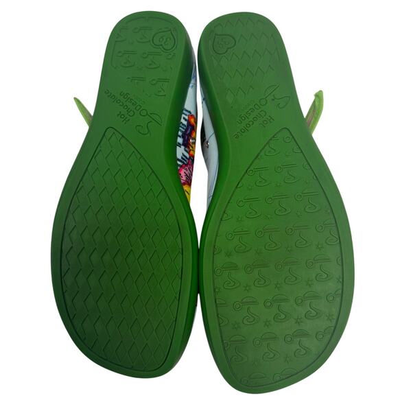 HOT CHOCOLATE DESIGN Chocolatica 39/9 Bon Voyage Map Comfy Vegan Mary Jane Flats - Picture 5 of 10